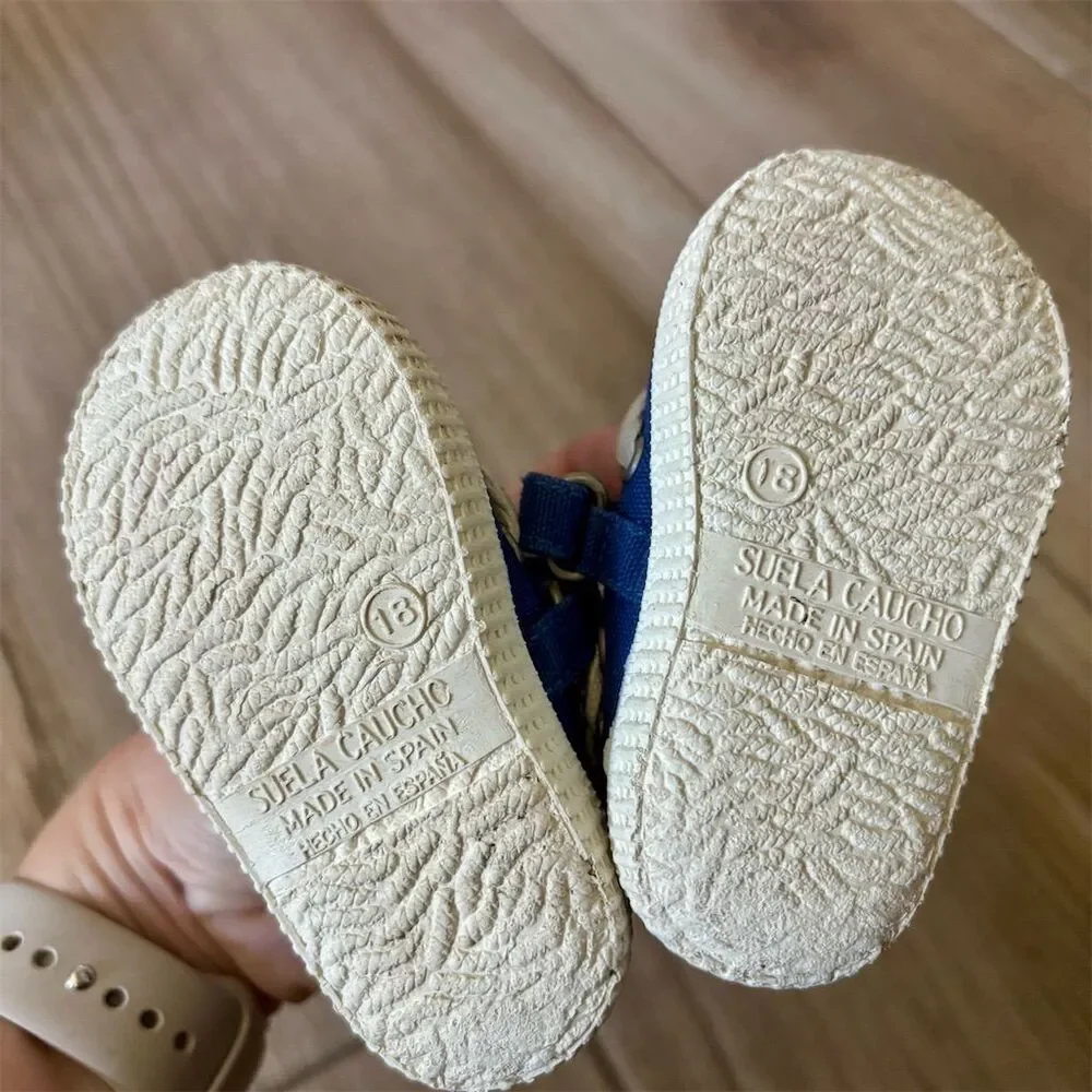 Zara Baby Navy Blue Canvas Shoes for 18